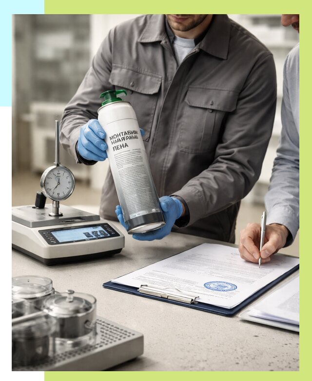 Сертификация монтажной пены в Пугачёве от 15240 р. | Алешин-Пгч