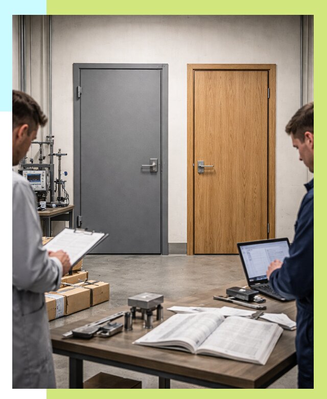 Сертификация дверей в Пугачёве от 8128 р. под ключ | Алешин-Пгч