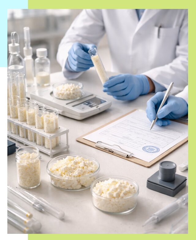 Сертификация творога в Пугачёве от 12192 р. под ключ | Алешин-Пгч