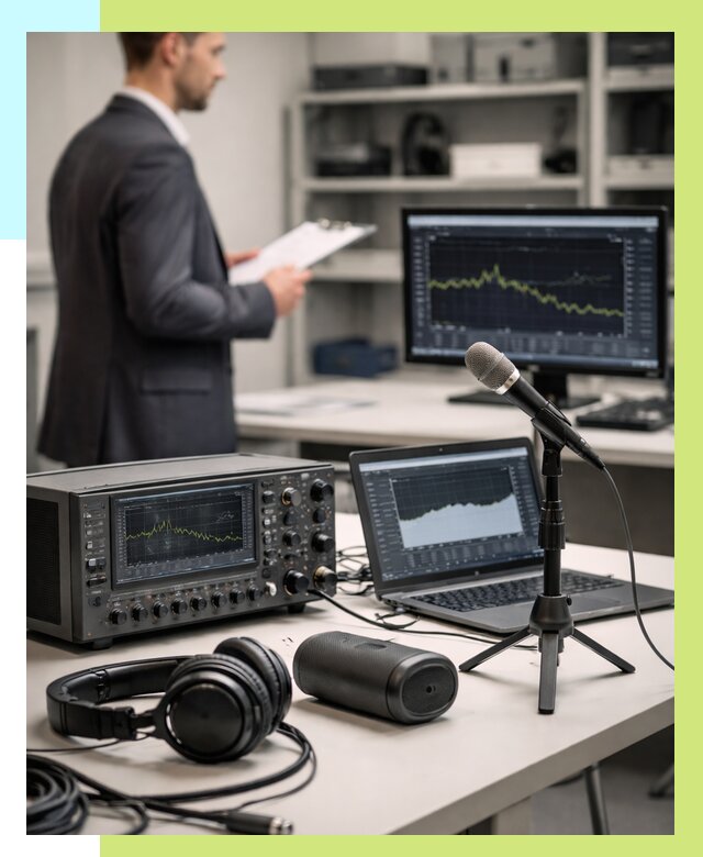 Сертификация аудиотехники в Пугачёве от 15240 р., Алешин-Пгч