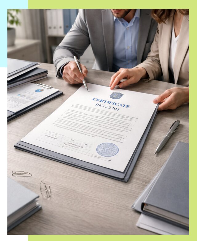 Сертификат ISO 22301 в Пугачёве от 45720 р. | Алешин-Пгч срочно